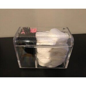 Qtip Holder Dispenser for Cotton Ball, Swab, Round Pads, Floss, 3 Compartment